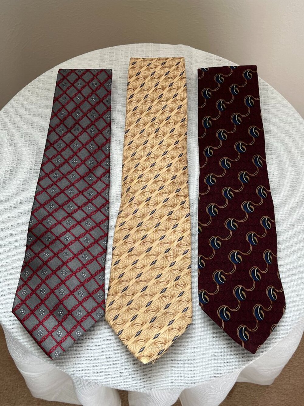 Bill Blass Vintage Silk Ties Bundle of 3
